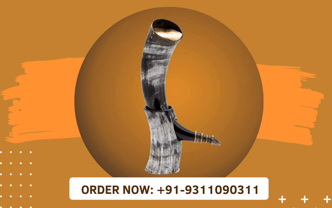Buy Viking Drinking Horn with stand 400ml in Sweden – Fouji Handicrafts and Poultry Farm