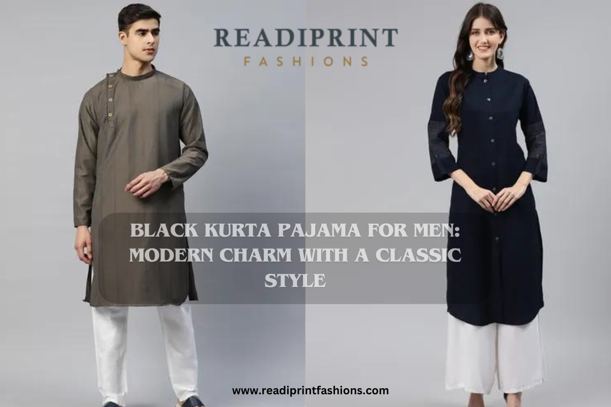 Black Kurta Pajama for Men: Modern Charm with a Classic Style