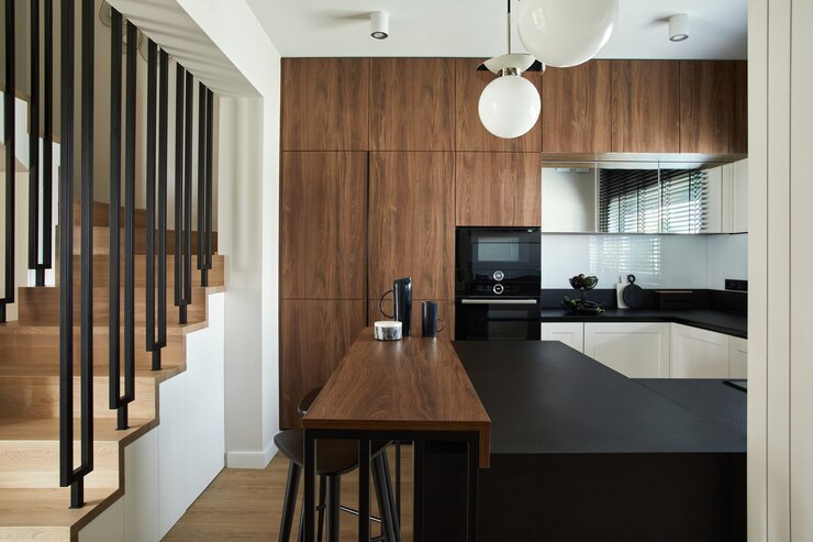 Make Your Kitchen Look Better With Modernity And Sophistication: Frameless And Brown Kitchen Cabinets - TIMES OF RISING