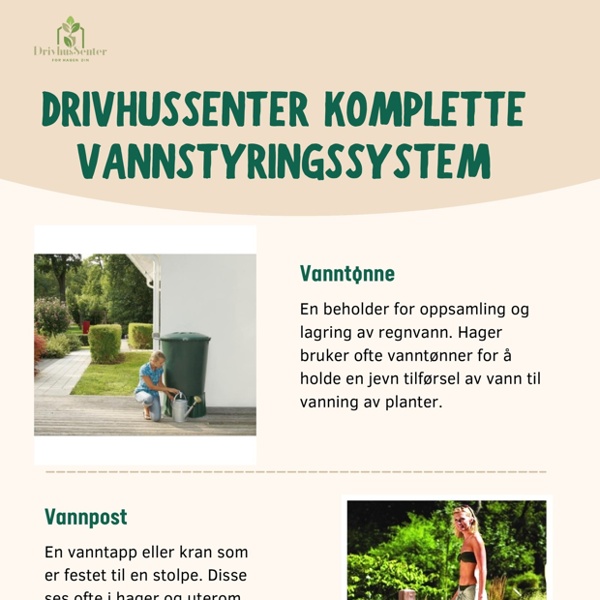 Drivhussenter Komplette Vannstyringssystem | Pearltrees