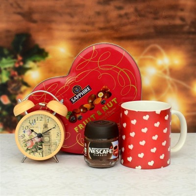 Heart Shape Chocolate N Alarm Clock Hamper OyeGifts Profile Picture