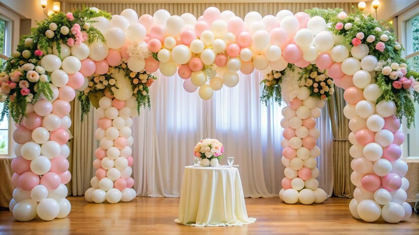 Transform Your Wedding Venue with Elegant Balloon Arrangements