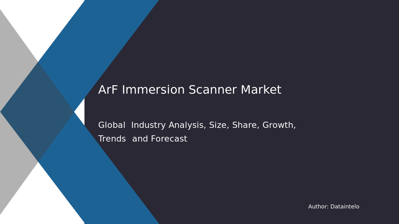 ArF Immersion Scanner Market Research Report 2032