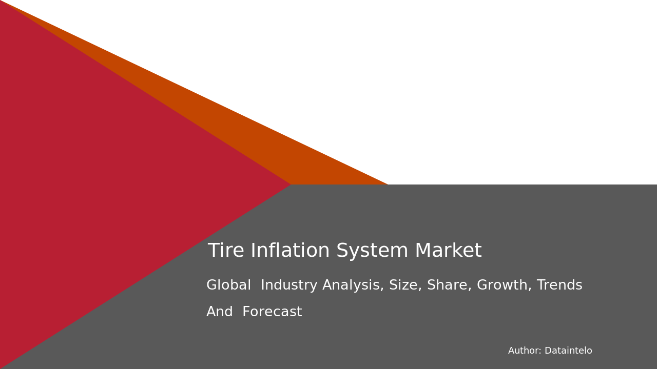 Request For Sample of Tire Inflation System Market Research Report 2032