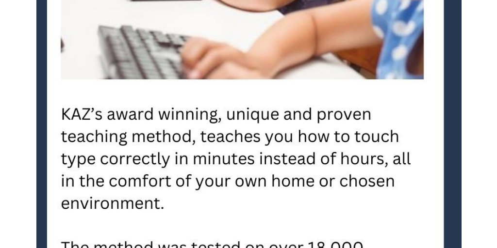 Typing Software for Adults by Kaz Type - Infogram