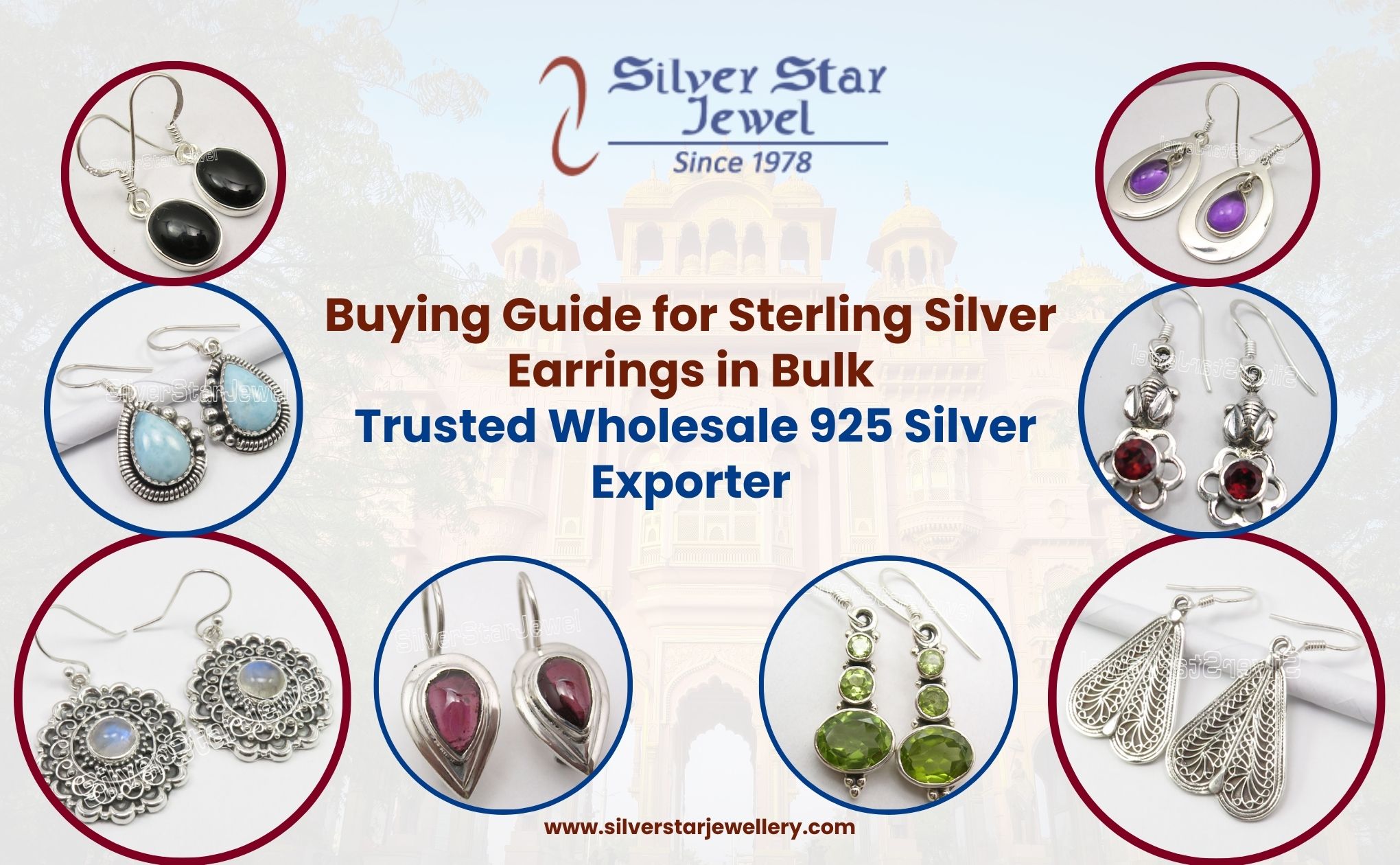 Buying Guide for Sterling Silver Earrings in Bulk: Trusted Wholesale 925 Silver Exporter