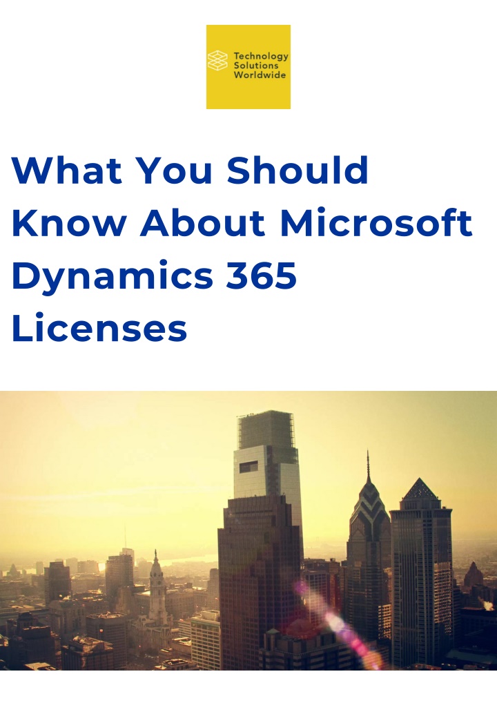 PPT - What You Should Know About Microsoft Dynamics 365 Licenses PowerPoint Presentation - ID:13860125