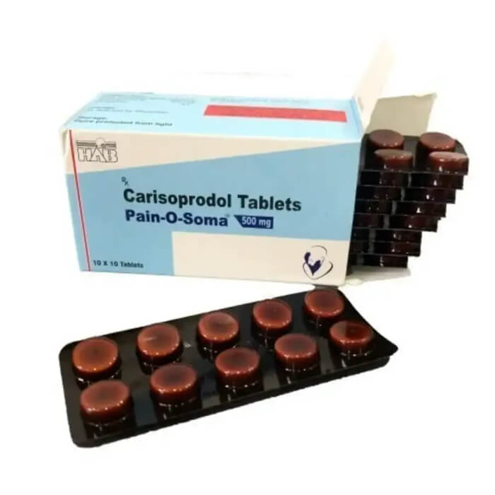 Buy Pain O Soma 500mg (Carisoprodol) 20% Off | Pain Killer