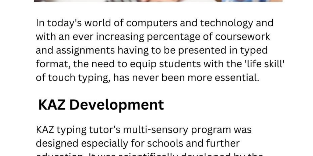 Best Typing Software for Students by Kaz Type - Infogram