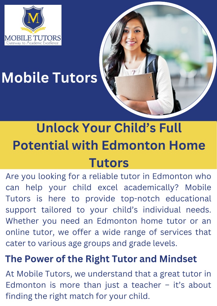 PPT - Unlock Your Child’s Full Potential with Edmonton Home Tutors PowerPoint Presentation - ID:14006397