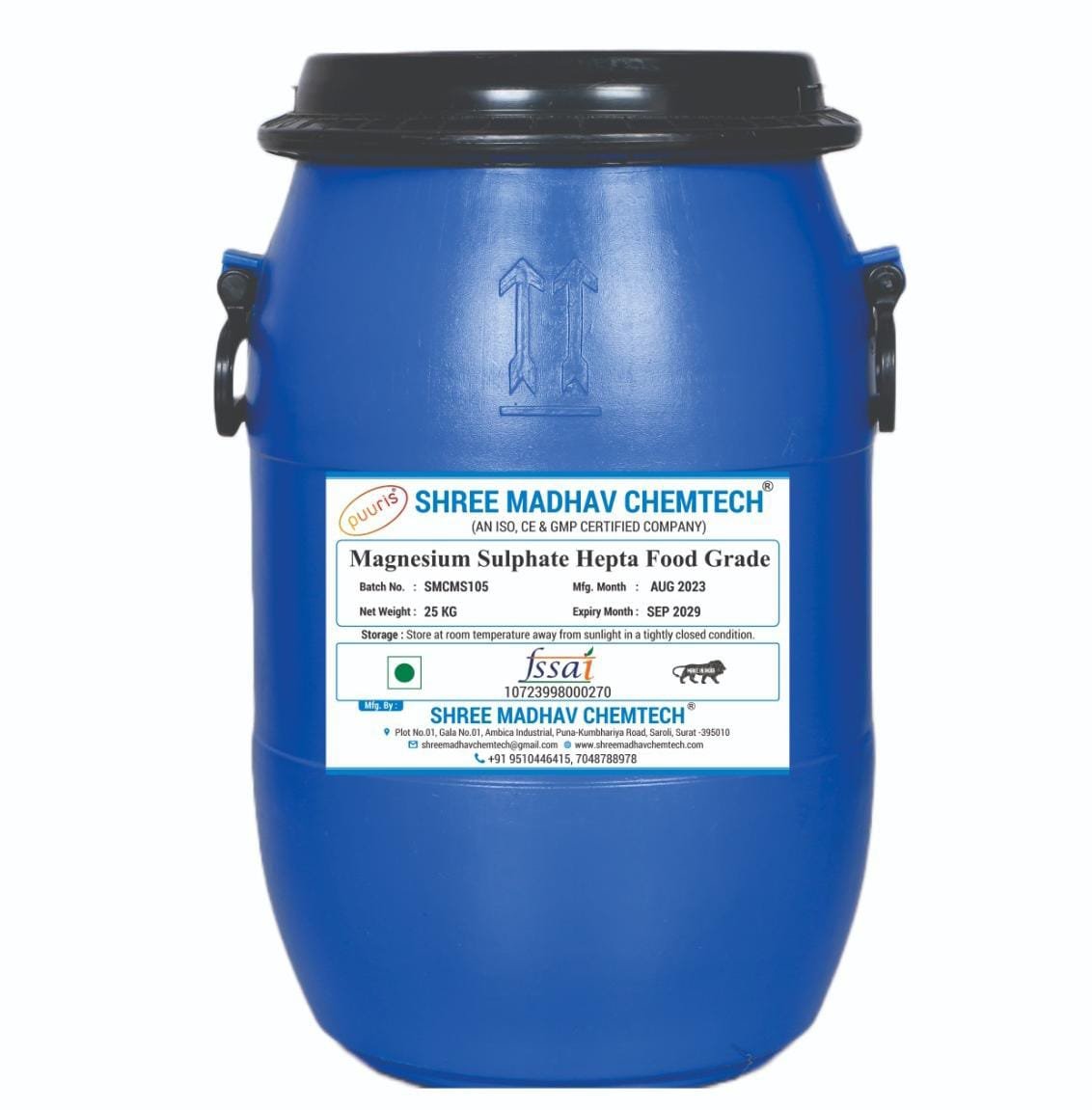 Magnesium Sulphate Heptahydrate Food Grade - Shree Madhav Chemtech