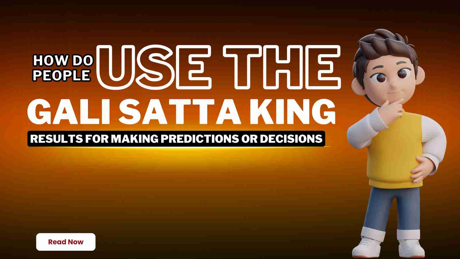 How Do People Use the Gali Satta King Results for Making Predictions or Decisions To Play Online Satta Matka?