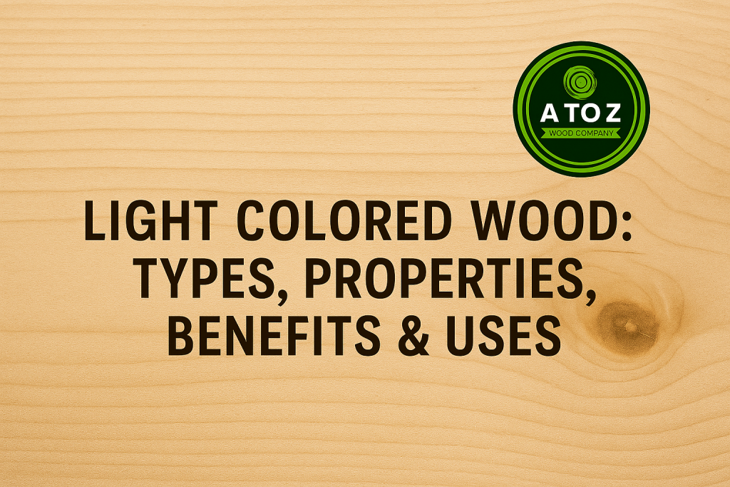 Light Colored Wood: Types, Properties, Benefits & Uses