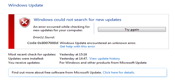 [Fixed] Windows 10/11 Update Error Code 0x8007000D