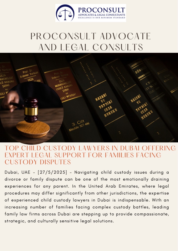 PPT - Top Child Custody Lawyers in Dubai Offering Expert Legal Support for Families Facing Custody Disputes PowerPoint Presentation - ID:14244277
