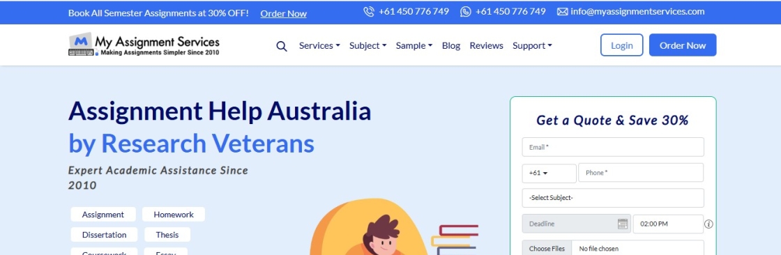 myassignment services Cover Image