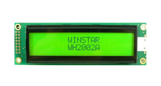 WINSTAR WH2002A-YYH-JT#, 20x2 Character Display Device, STN Positive Yellow Green | WH2002A-YYH-JT# | HT204506 | Halltronics