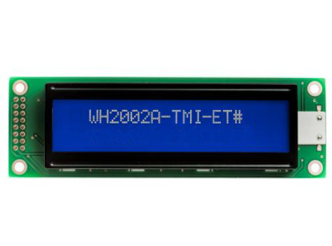 WINSTAR WH2002A-TMI-ET#, 20x2 Display Module, STN Negative Blue | WH2002A-TMI-ET# | HT204478 | Halltronics