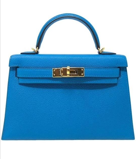 The Exquisite Elegance of the HERMES Kelly 20 Mini Blue