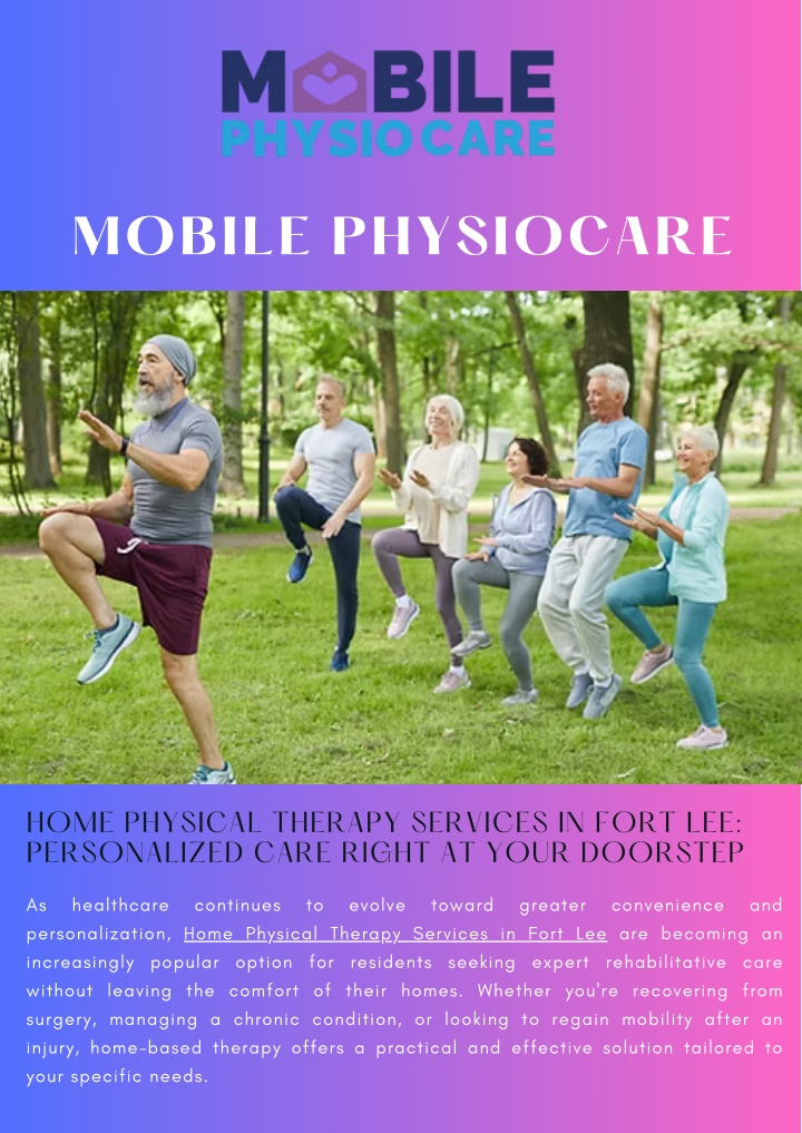 PPT - Home Physical Therapy Services in Fort Lee Personalized Care Right at Your Doorstep PowerPoint Presentation - ID:14319542