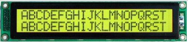 WINSTAR WH2002L-YYH-ET#, 20 Character Display Module, 2-Row, STN Positive Yellow Green, Transflective | WH2002L-YYH-ET# | HT204490 | Halltronics