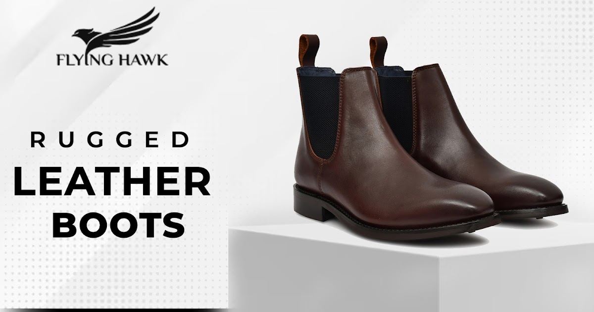 Rugged Leather Boots by Flying Hawk – Premium Handmade Craftsmanship