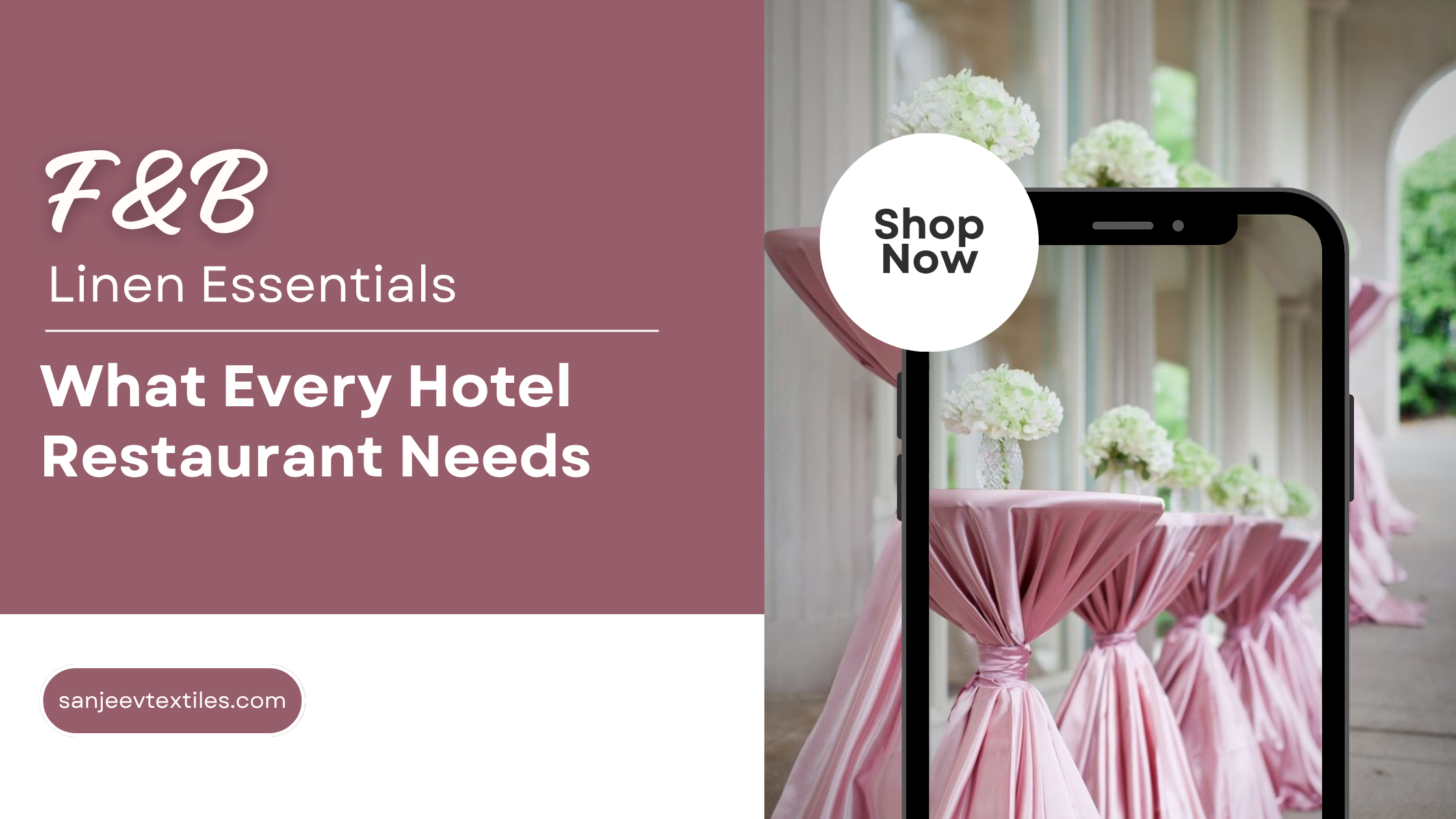 F&B Linen Essentials for Hotel Restaurants | Sanjeev Textiles