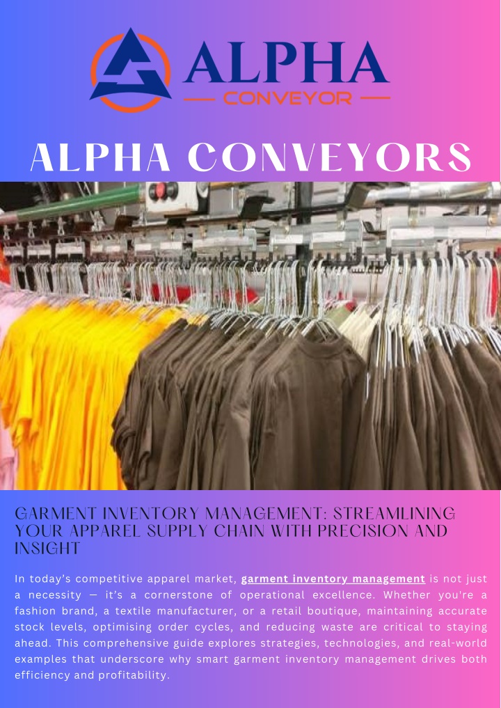PPT - Garment Inventory Management Streamlining Your Apparel Supply Chain with Precision and Insight PowerPoint Presentation - ID:14325592