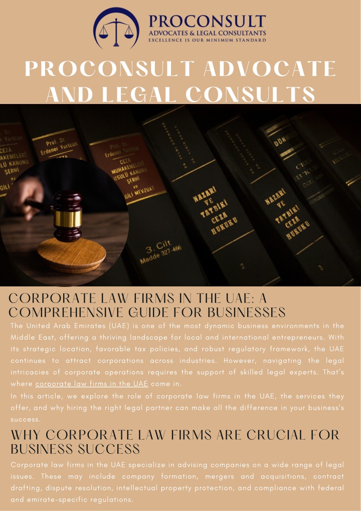 PPT - Corporate Law Firms in the UAE A Comprehensive Guide for Businesses PowerPoint Presentation - ID:14260507