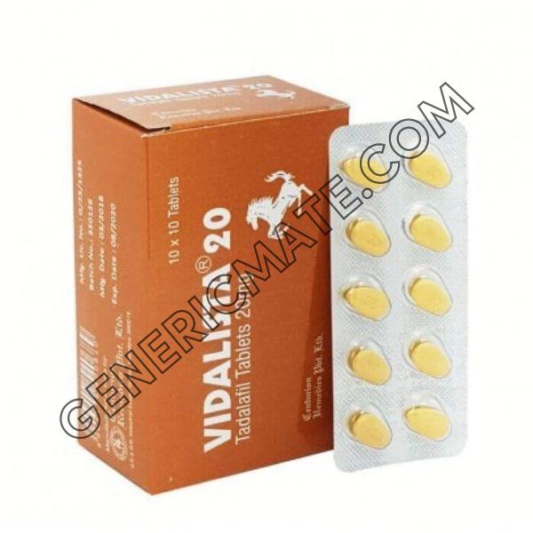 Buy Vidalista 20mg Tadalafil [20% Off] Price, Dosage, Uses, Side effects